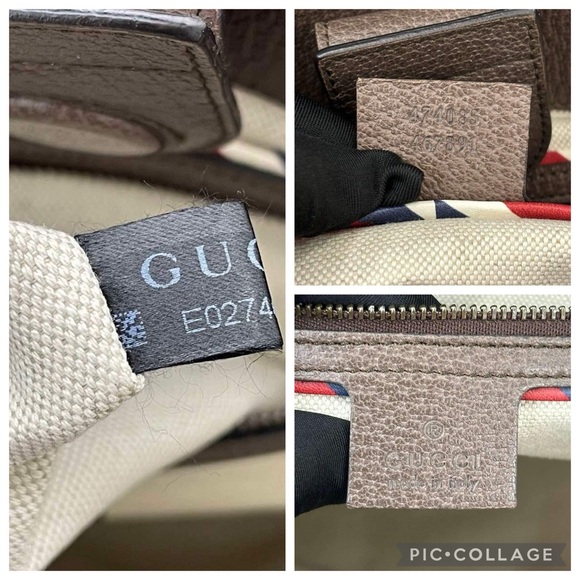 A 263 π― % authentic Gucci GG Supreme Monogram Courrier Medium Crossbody Tote bag - Picture 16 of 16